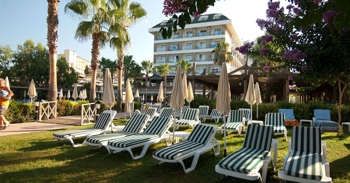 Ein Foto von der Außenansicht des Trendy Palm Beach