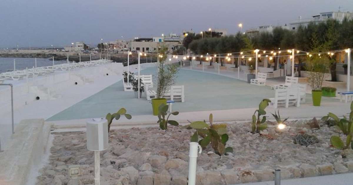 Een foto van het terras bij Hotel La Sorgente