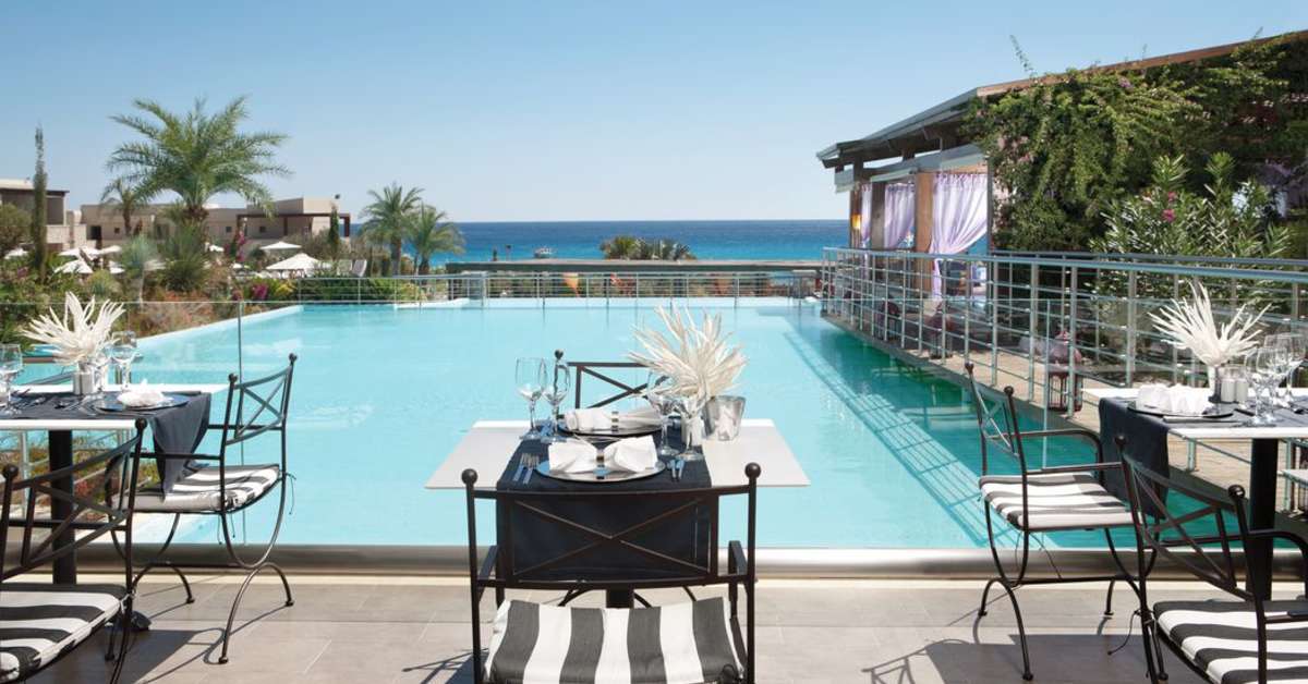 Een foto van het terras bij AquaGrand Exclusive Deluxe Resort
