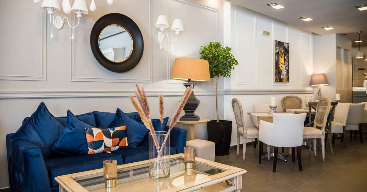 Een foto van het interieur van Aqua Mare Hotel