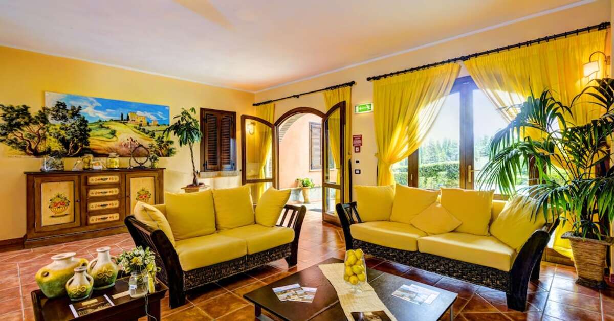 Een foto van het interieur van Pian Dei Mucini Resort