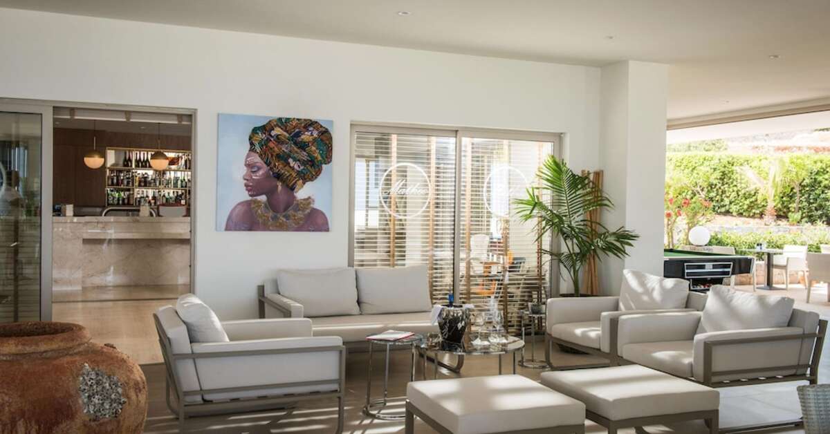 Een foto van het interieur van Hotel Matheo Villas & Suites