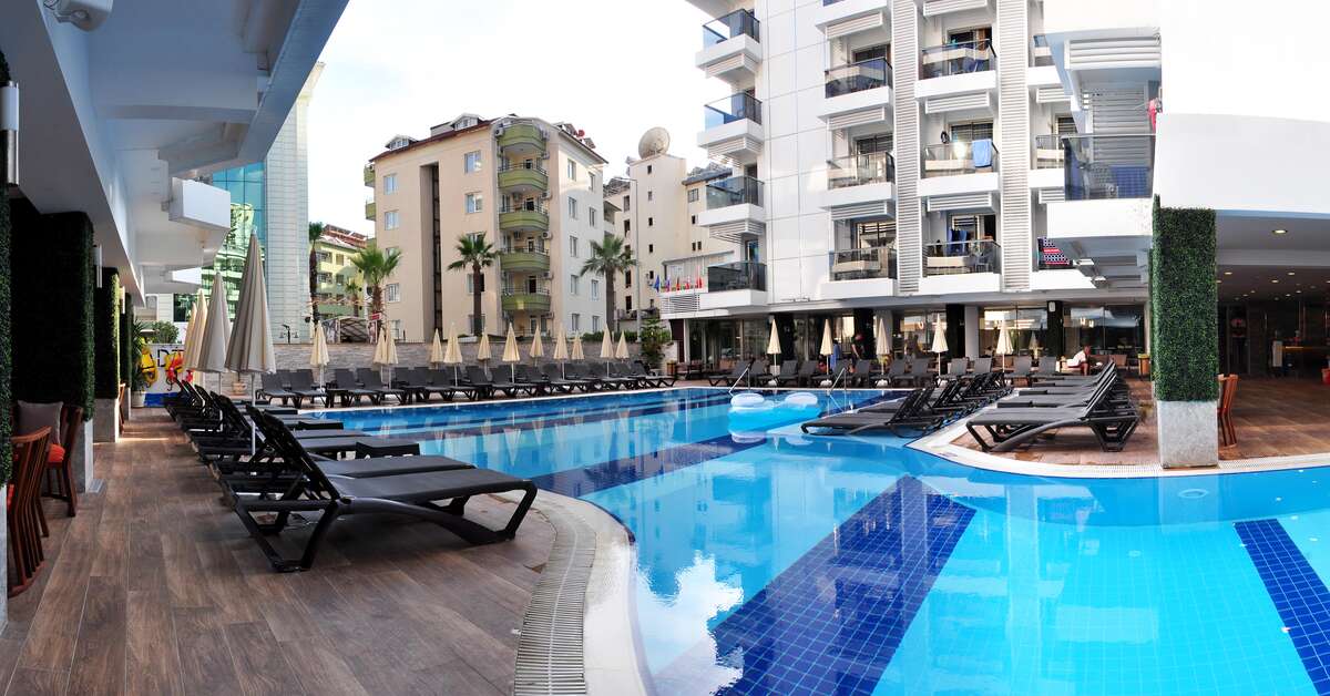 Ein Foto vom Pool im Oba Star Hotel & Spa