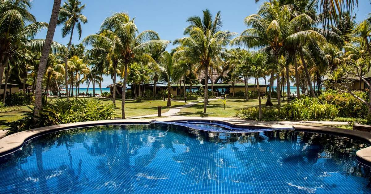 Ein Foto vom Pool im Paradise Sun Hotel