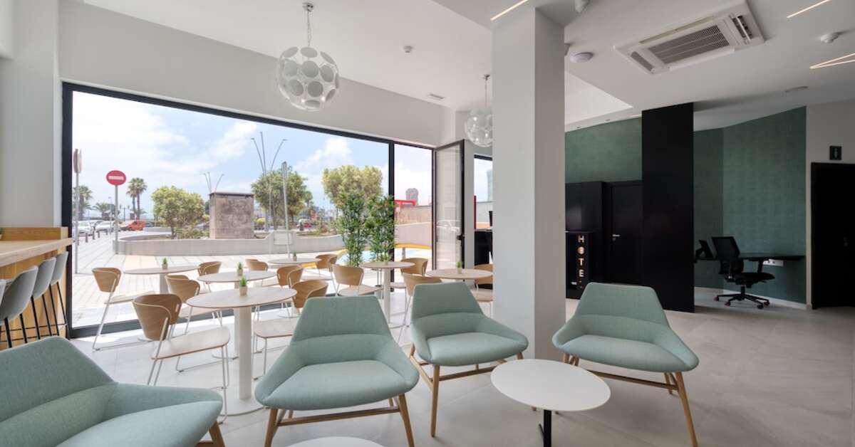 Een foto van het interieur van Hotel Puerto de La Luz
