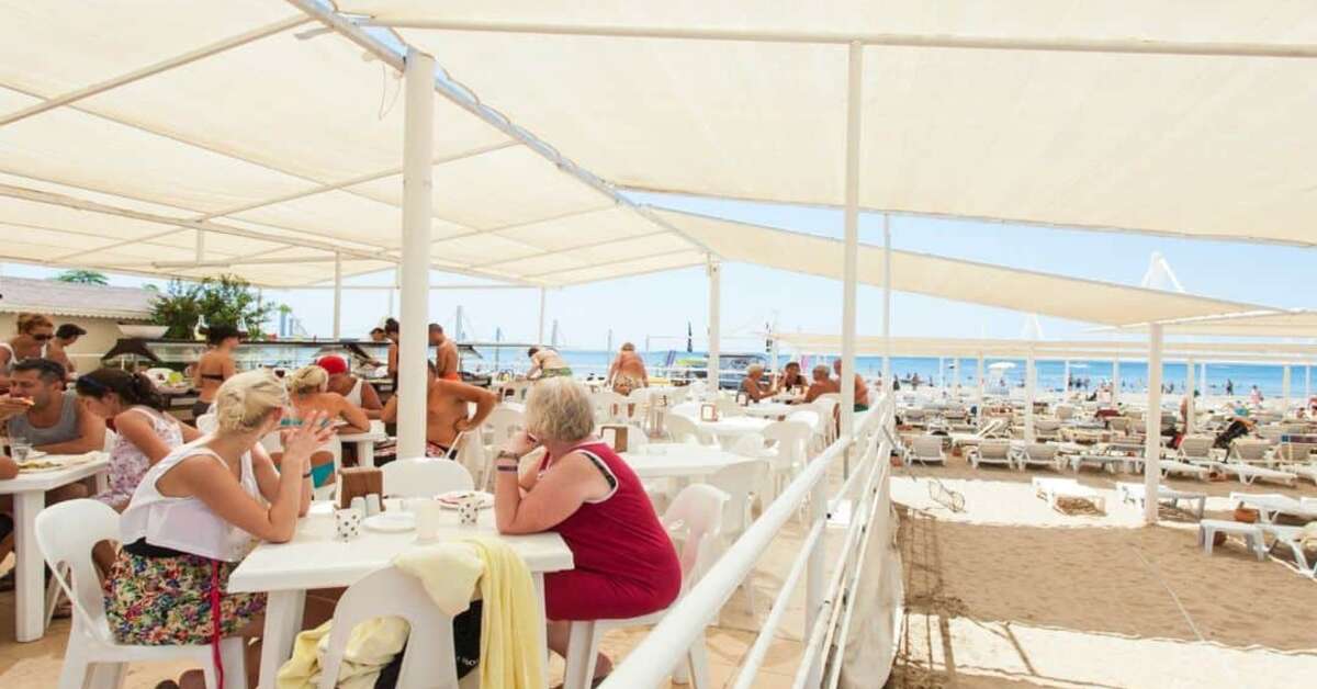 Ein Foto von der Terrasse im Dream Family Club