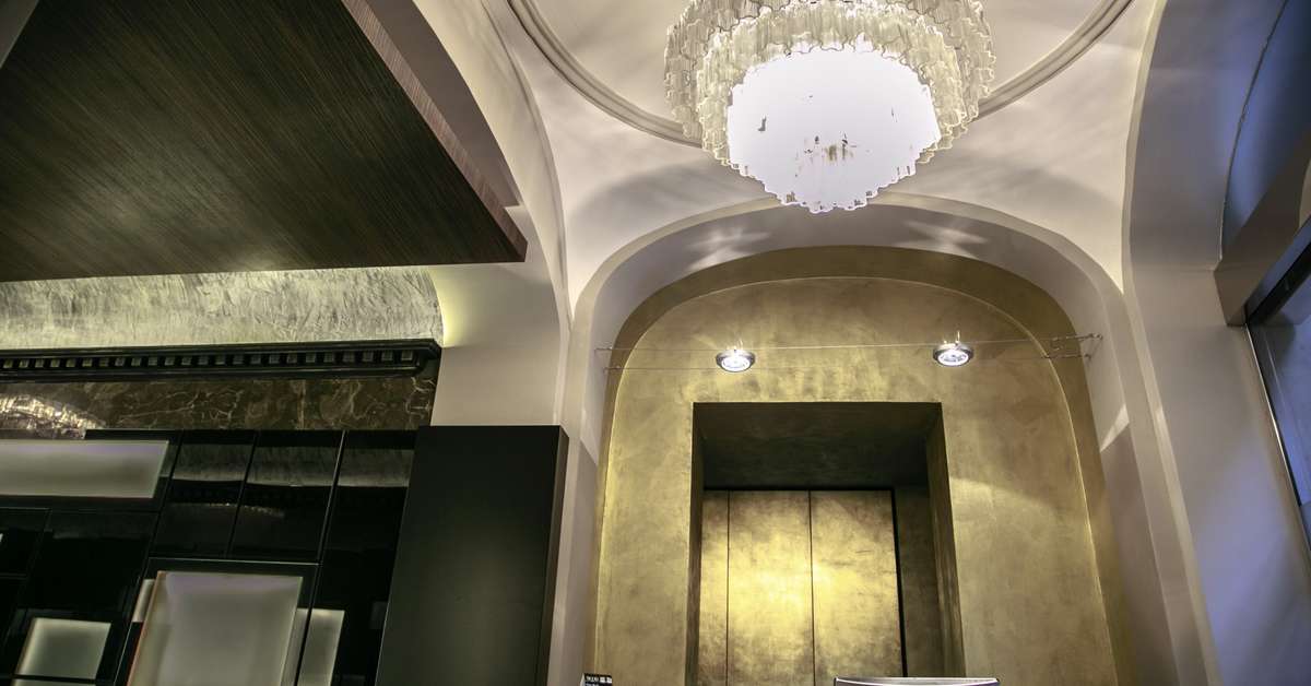 Een foto van het interieur van Rome Style Hotel