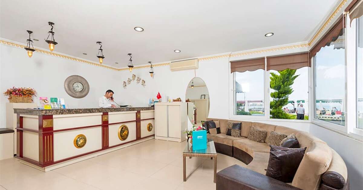 Een foto van het interieur van Altinkum Bungalows