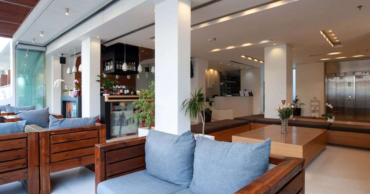 Een foto van het interieur van Atlantis City Hotel