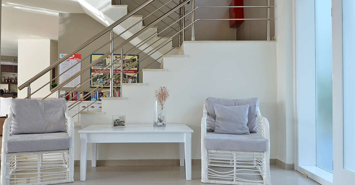 Een foto van het interieur van Hotel Areti
