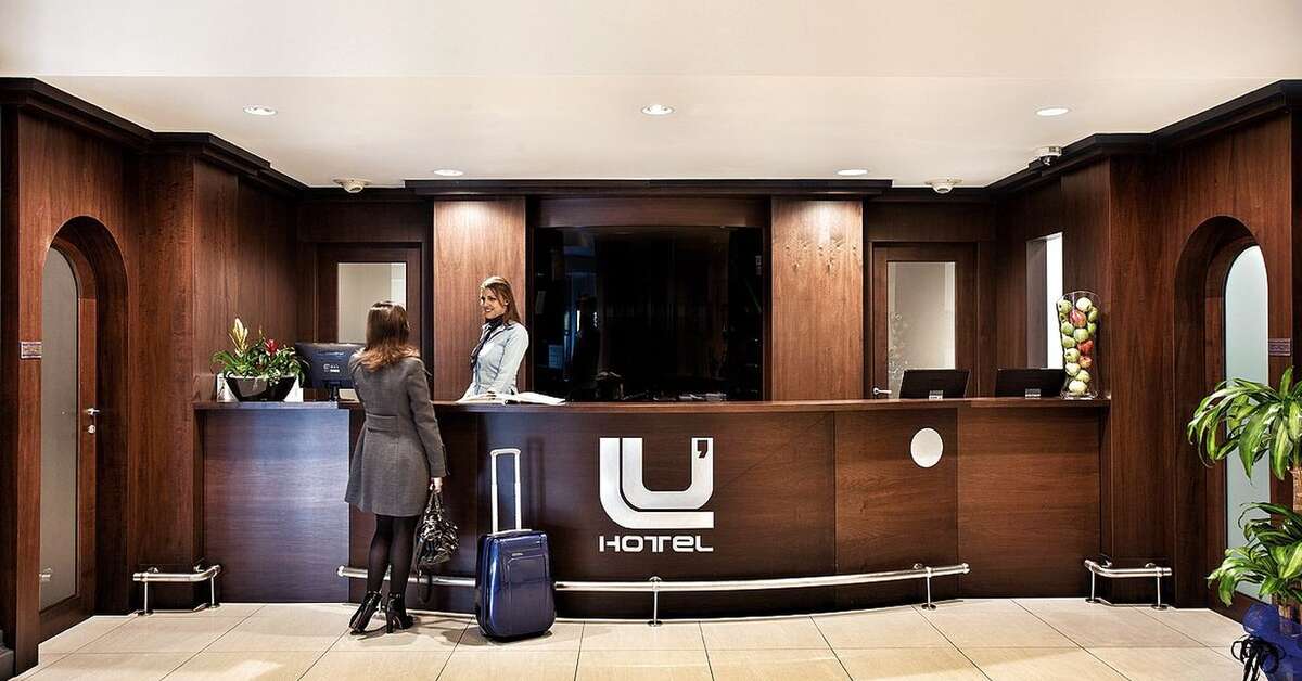 Een foto van het interieur van Lu' Hotel Carbonia
