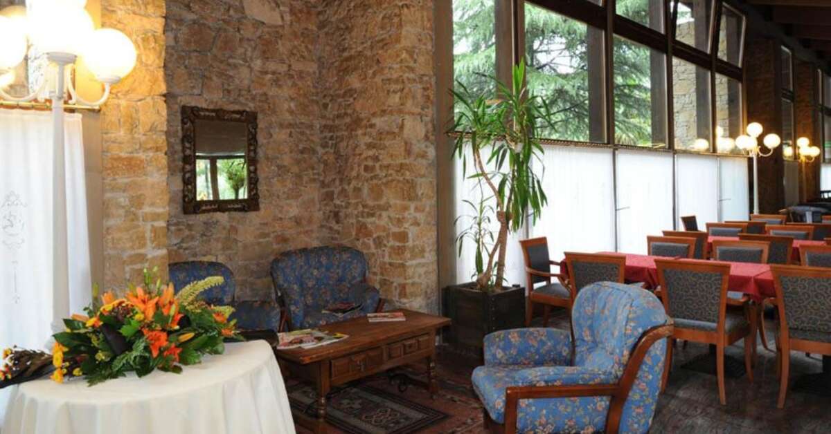 Een foto van het interieur van Sporthotel Olimpo