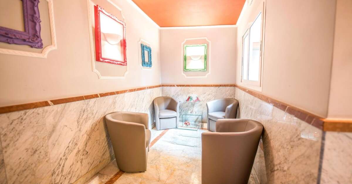 Een foto van het interieur van Hotel Anfiteatro Flavio