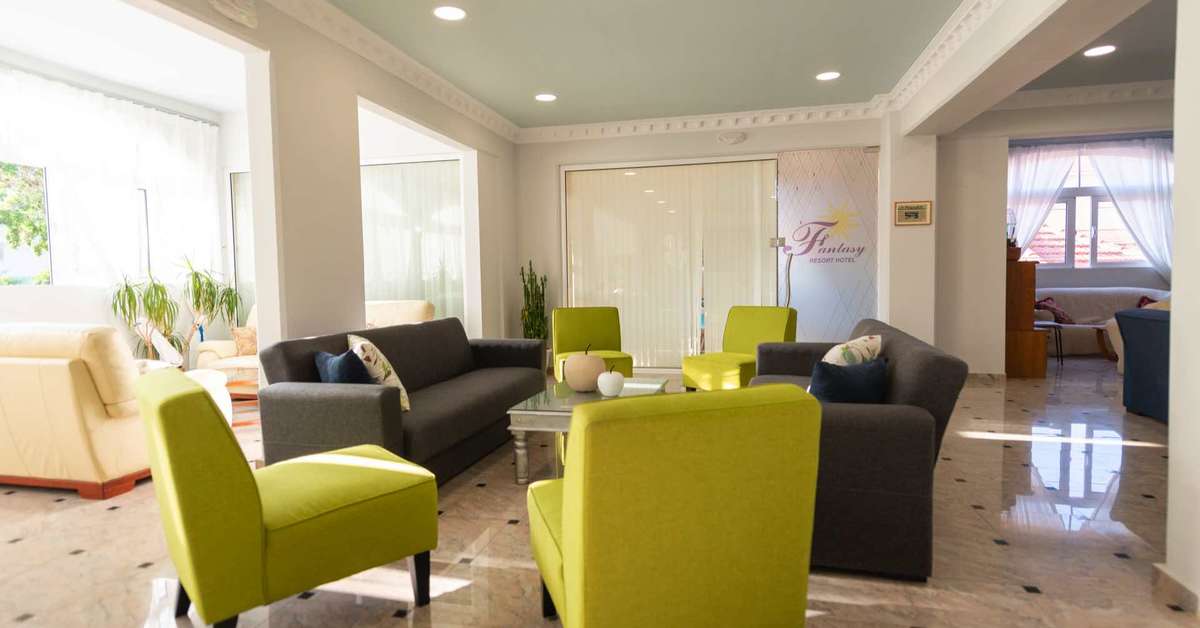 Een foto van het interieur van Fantasy Hotel