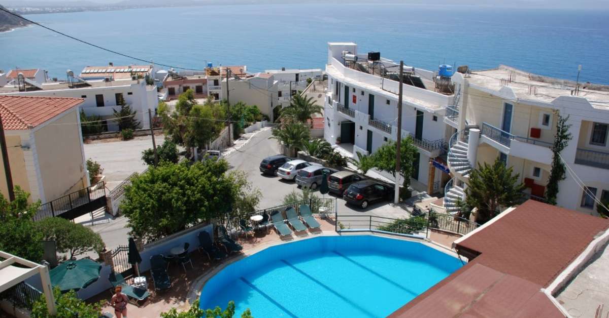Een foto van het zwembad bij Appartementen Ariadne