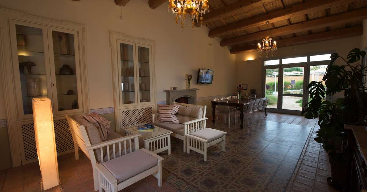 Een foto van het interieur van Aquae Sinis Albergo Diffuso