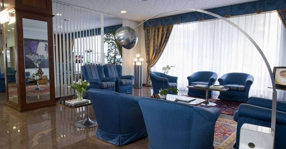 Een foto van het interieur van Hotel President Venetie