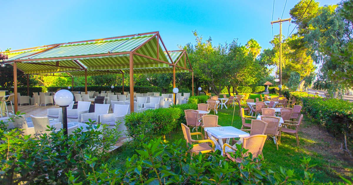 Ein Foto von der Terrasse im Hotel Continental Palace