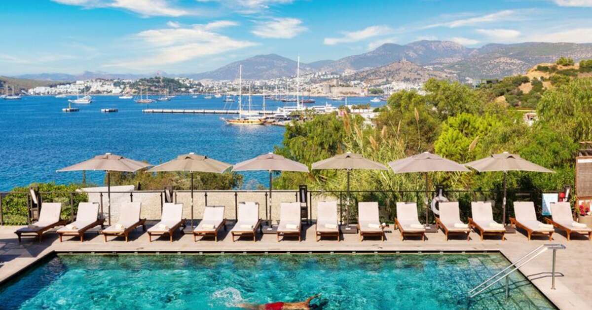 Een foto van het zwembad bij Senses Hotel Bodrum