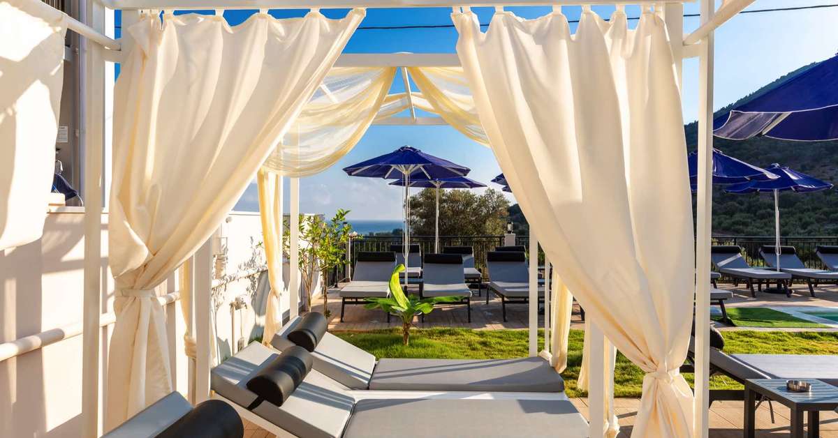 Ein Foto von der Terrasse im T Hotel Premium Suites