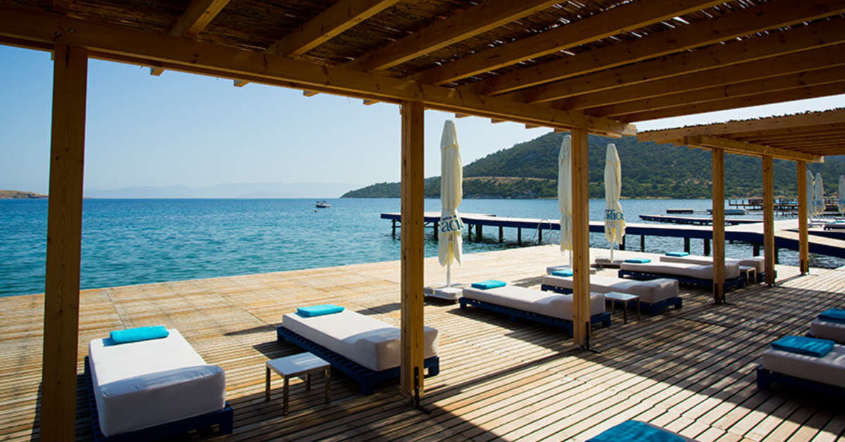 Een foto van het terras bij The Marmara Bodrum