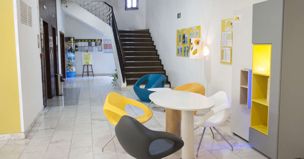 Een foto van het interieur van Coral Teide Mar