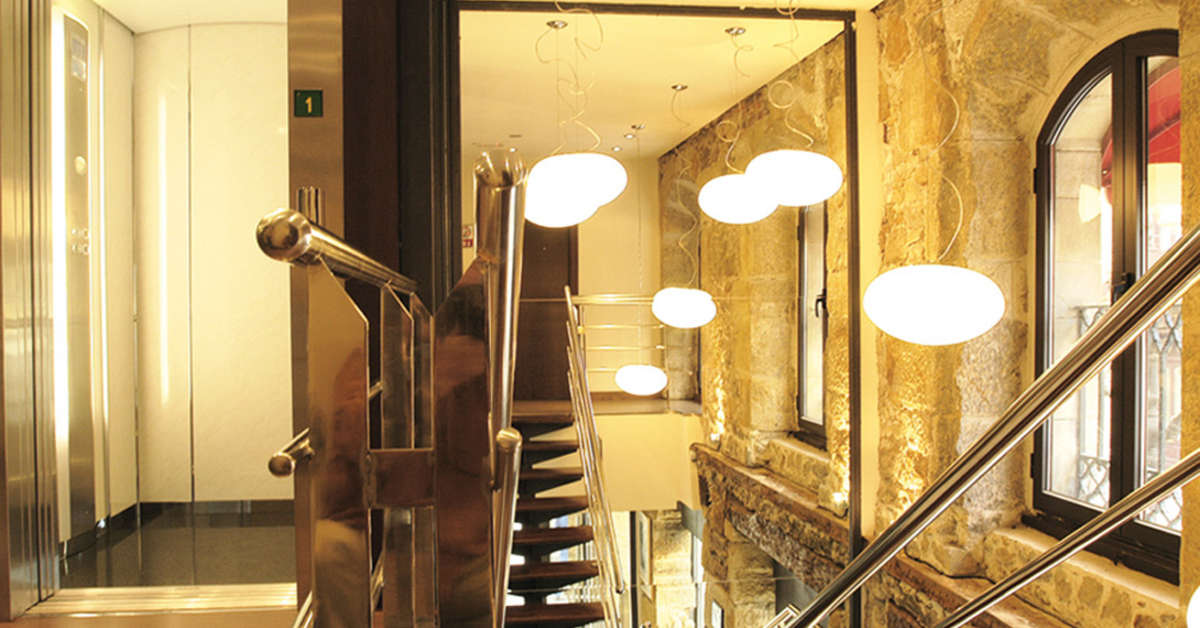 Een foto van het interieur van Petit Palace Arana Bilbao Hotel