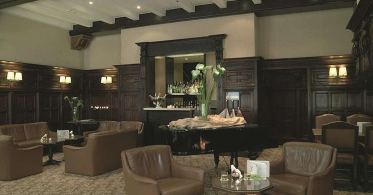 Een foto van het interieur van Hotel Aezaert