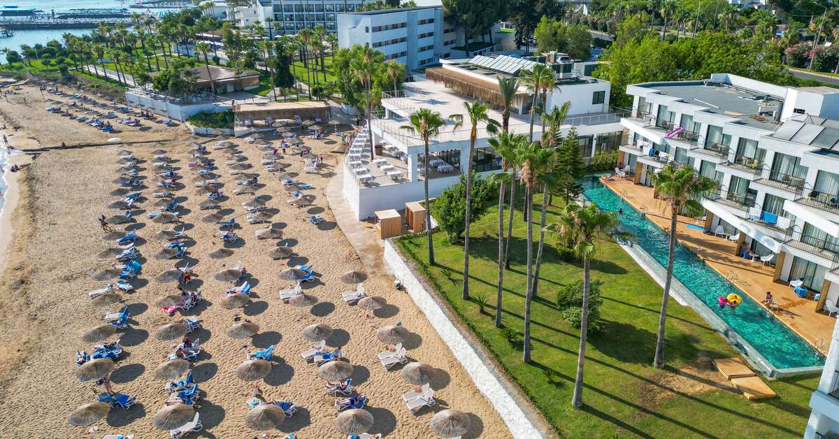 Ein Foto vom Strand beim Hotel Yalihan Aspendos