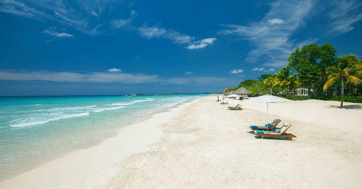 Ein Foto vom Strand beim Beaches Negril Resort & Spa