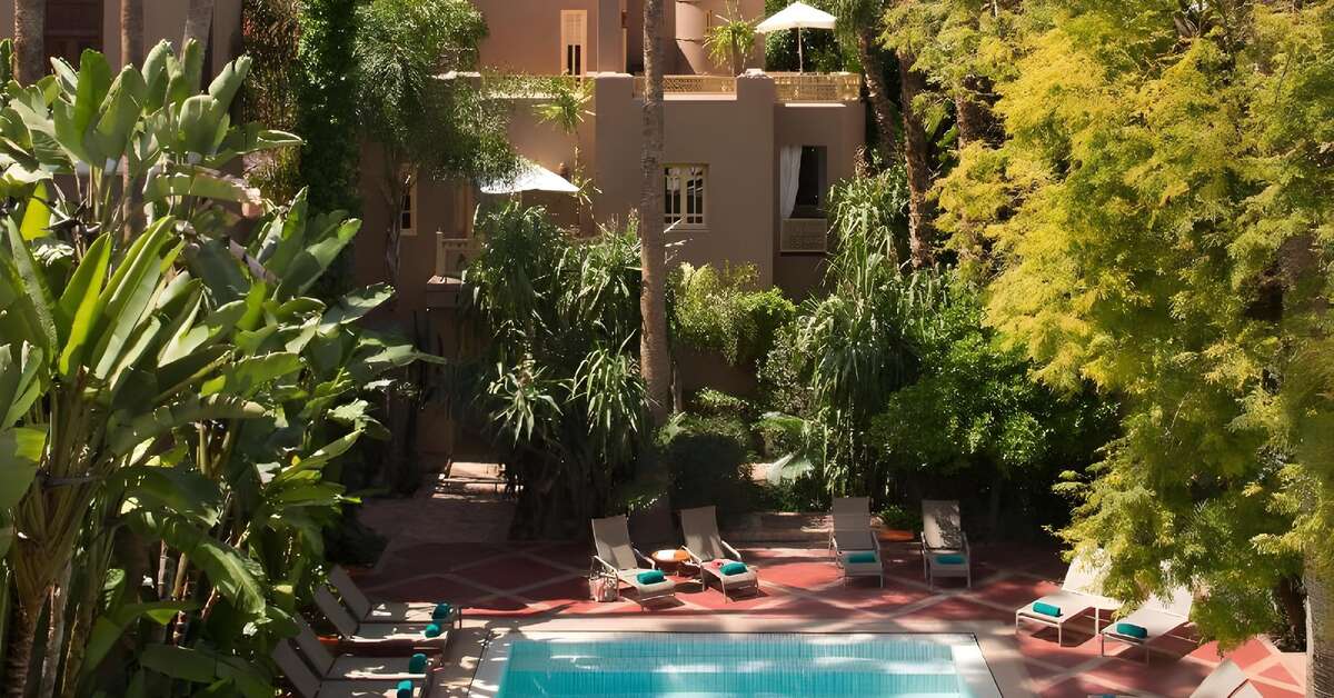 Ein Foto vom Pool im Les Jardins de la Medina
