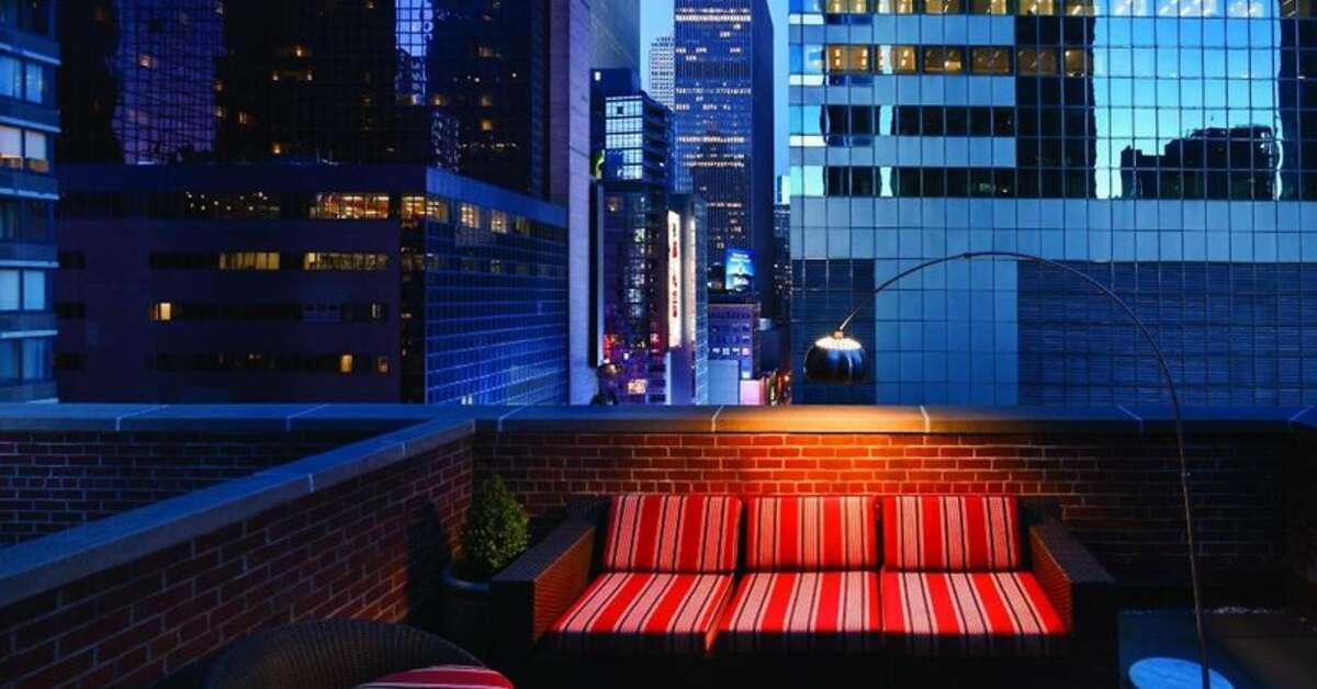 Een foto van het terras bij The Gallivant Times Square