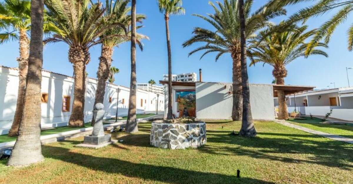Een foto van het terras bij Bungalows Rebecca Park
