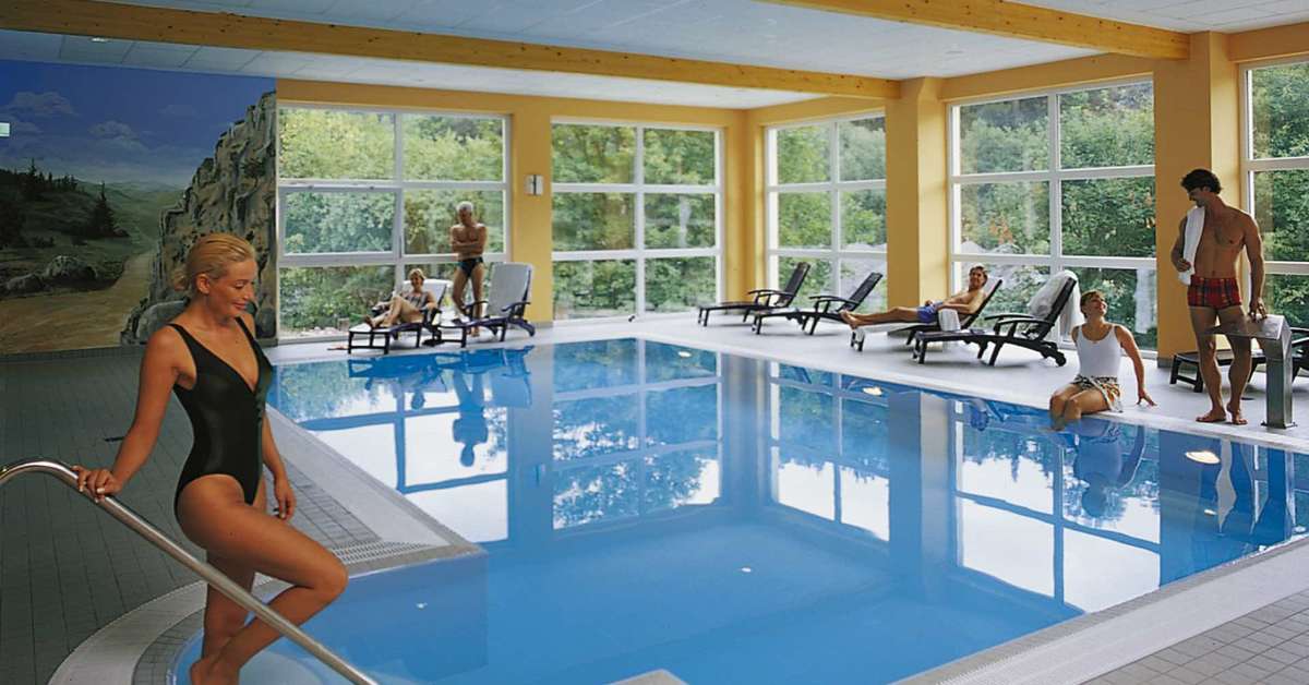 Ein Foto vom Pool im Morada Hotel Alexisbad
