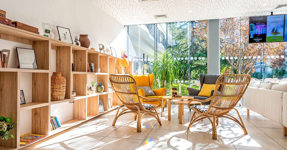 Een foto van het interieur van iHot@l Sunny Beach