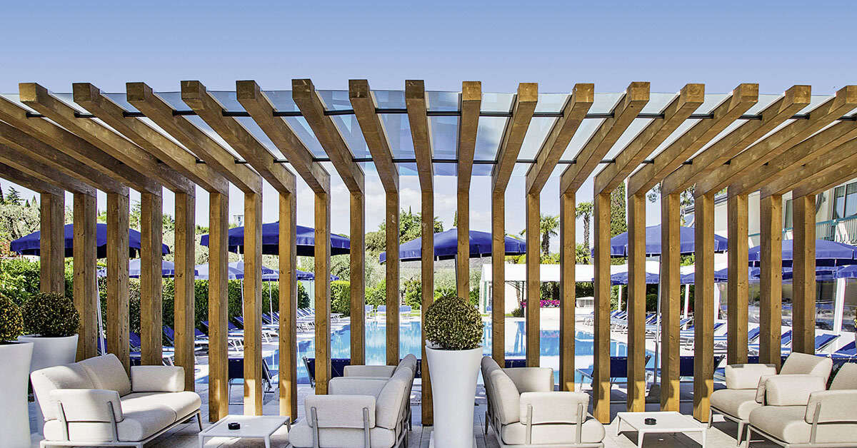 Een foto van het terras bij Park Hotel Casimiro Village