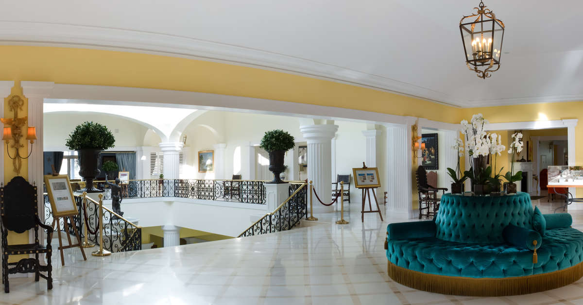 Een foto van het interieur van The Yeatman Hotel