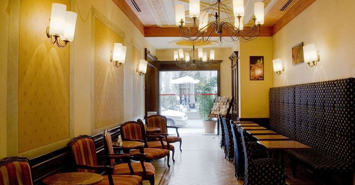 Een foto van het interieur van Ramblas Hotel Barcelona