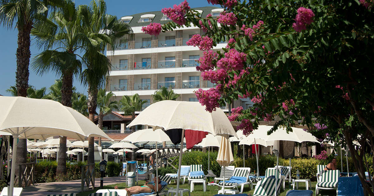 Ein Foto von der Außenansicht des Trendy Palm Beach
