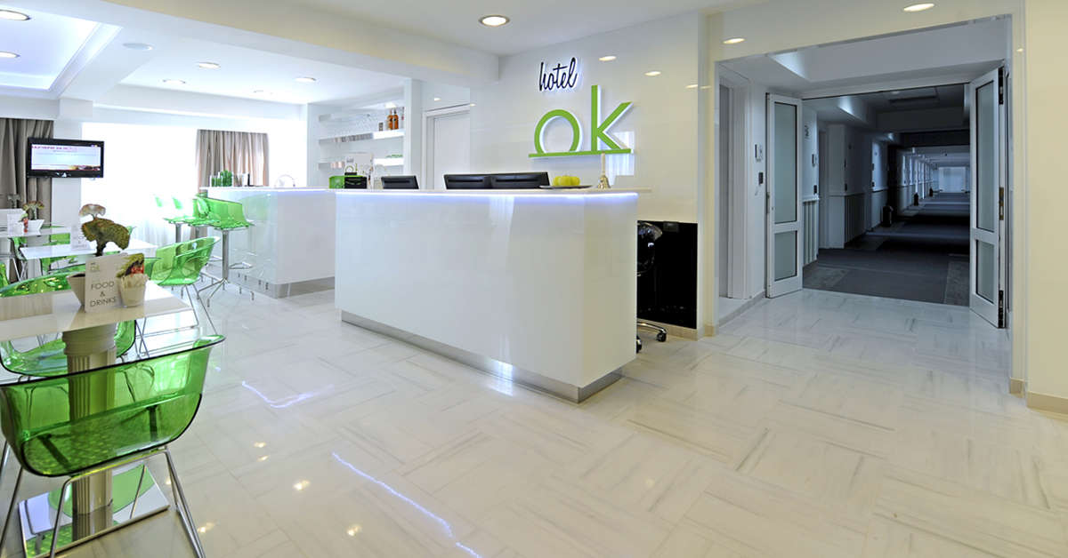 Een foto van het interieur van OK Appartementen