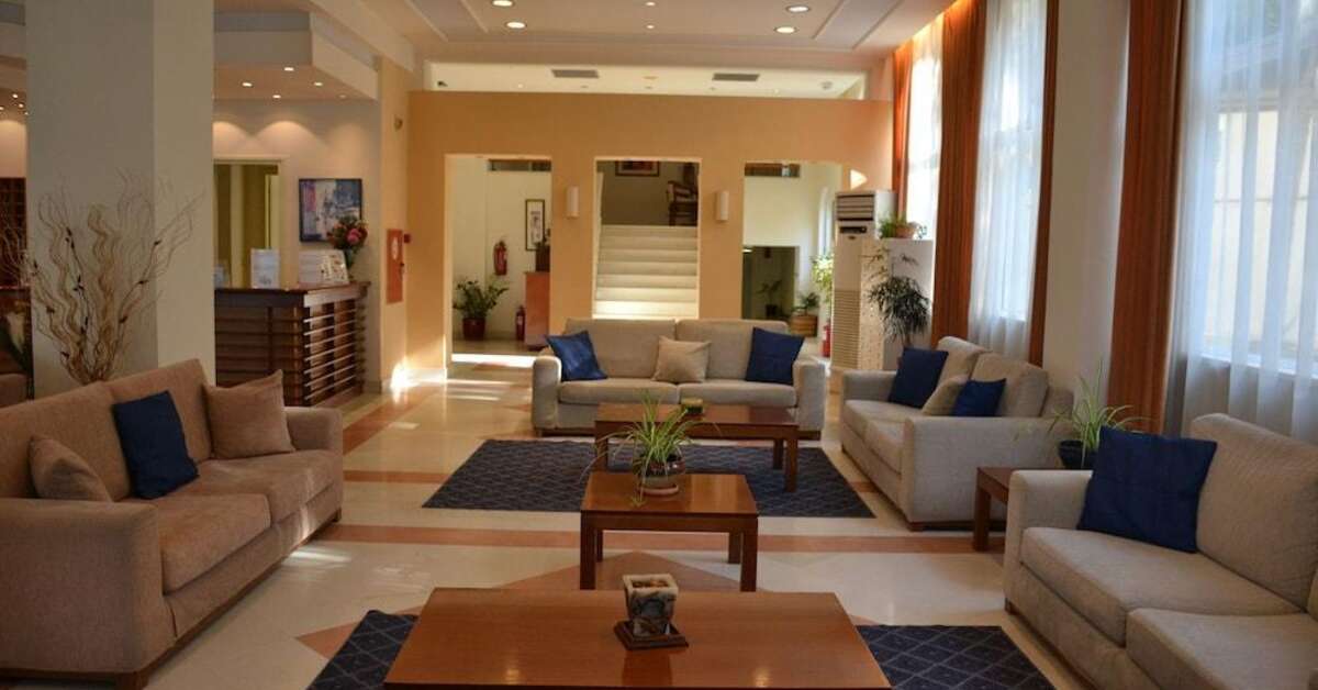 Een foto van het interieur van Corfu Hellinis Hotel