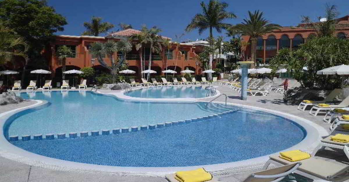 Ein Foto vom Pool im Hotel Colon Guanahani