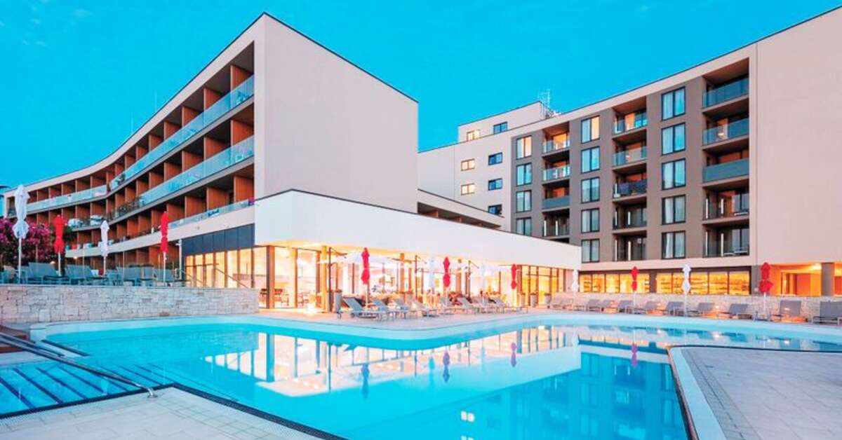 Ein Foto vom Pool im Apartments Park Plava Laguna