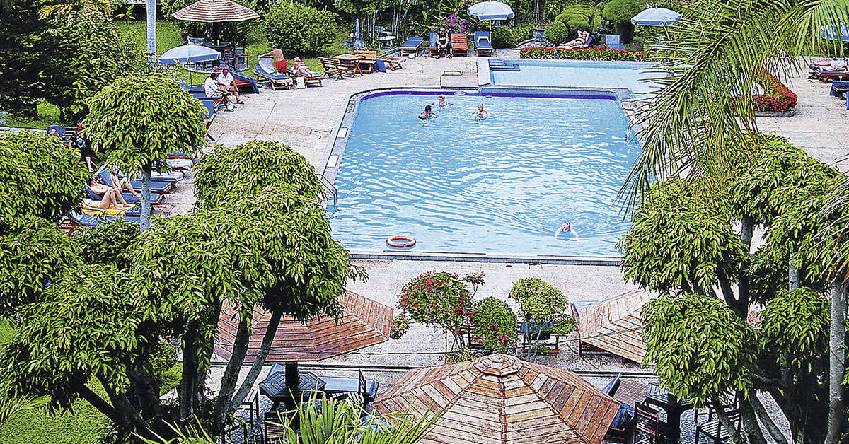 Een foto van het zwembad bij Sunshine Garden Resort