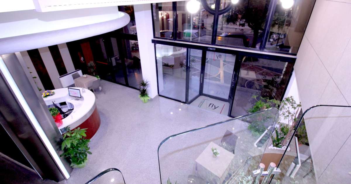 Een foto van het interieur van Hotel Fly