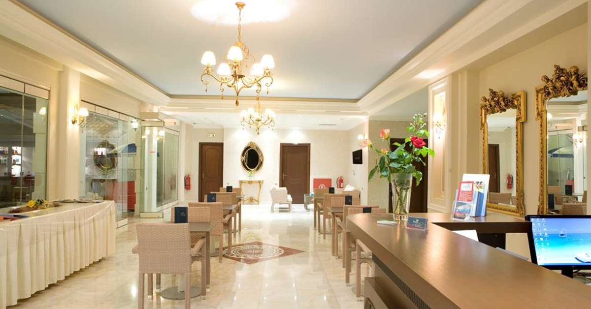 Een foto van het interieur van Appartementen Royal Nidri