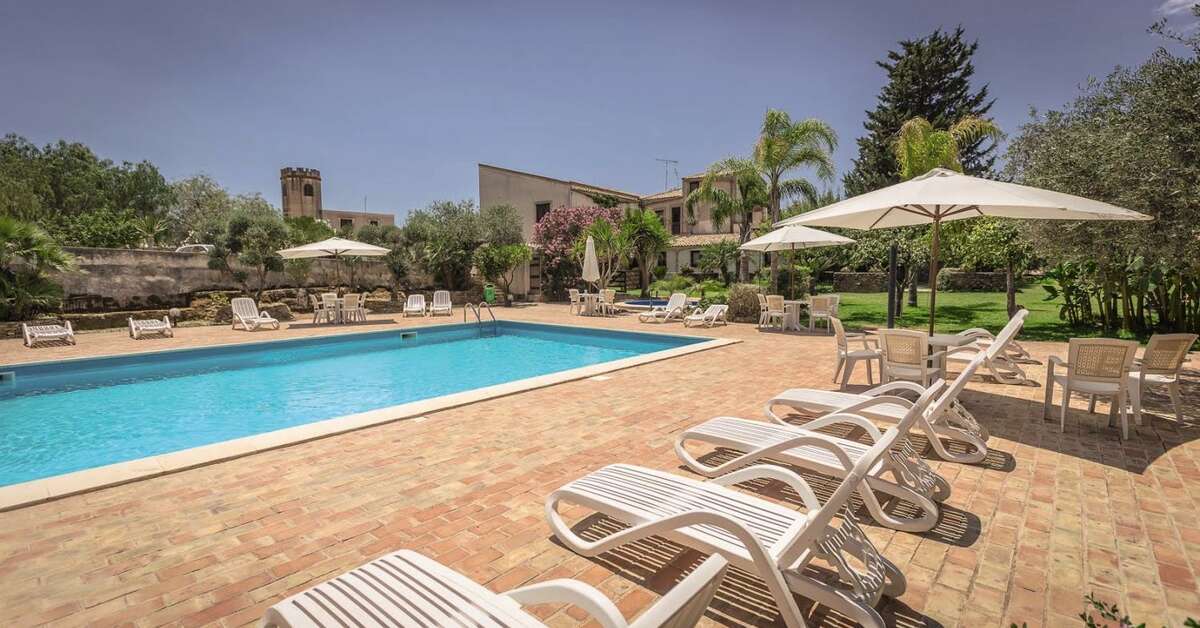 Een foto van het zwembad bij Agriturismo Case di Latomie