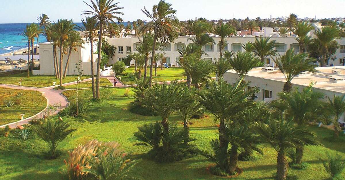 Een foto van het terras bij Hotel Zephir