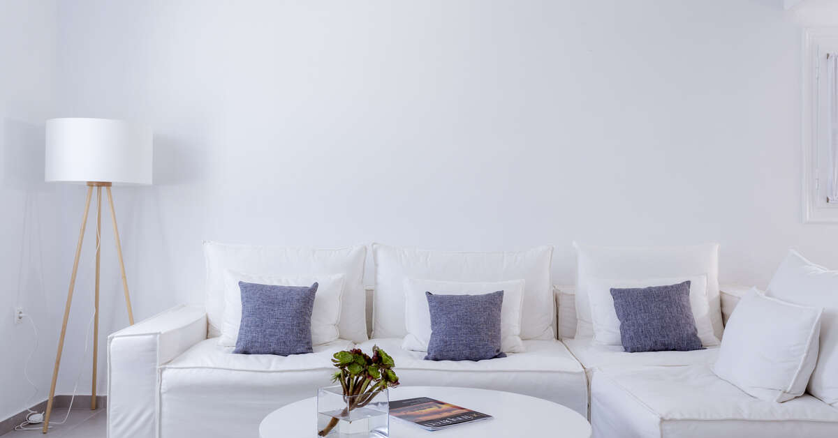 Een foto van het interieur van Pietra e Mare - Mykonos Moments Hotel