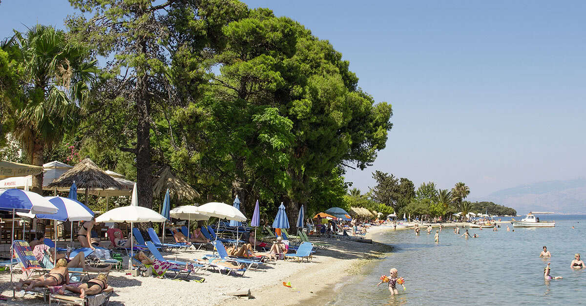 Een foto van het strand bij Hotel Eva Beach